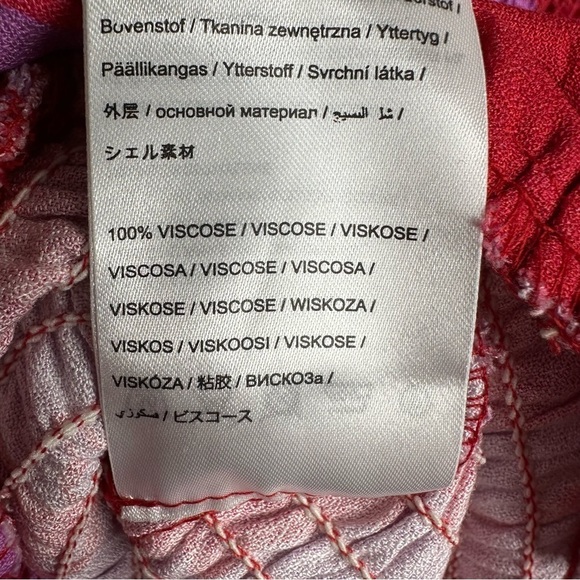 New Farm Rio Living Nature Dress Red Purple Long Sleeve Size S - Picture 14 of 16